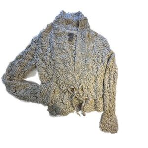 Ruff Hewn women’s small - cream, chunky wool cardigan